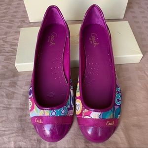 Coach flats with matching wristlet